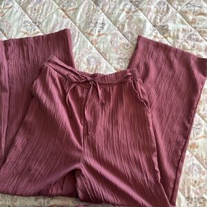 SHEIN Mauve Wide Leg Pants